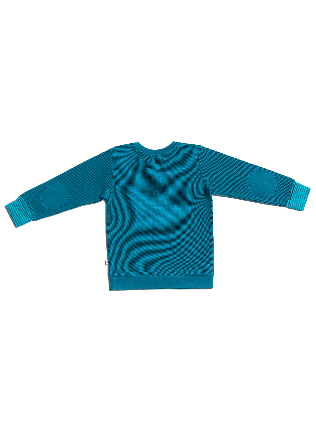 Baby Piqué-Sweatshirt, Danube Blue — Leela Cotton, view 5