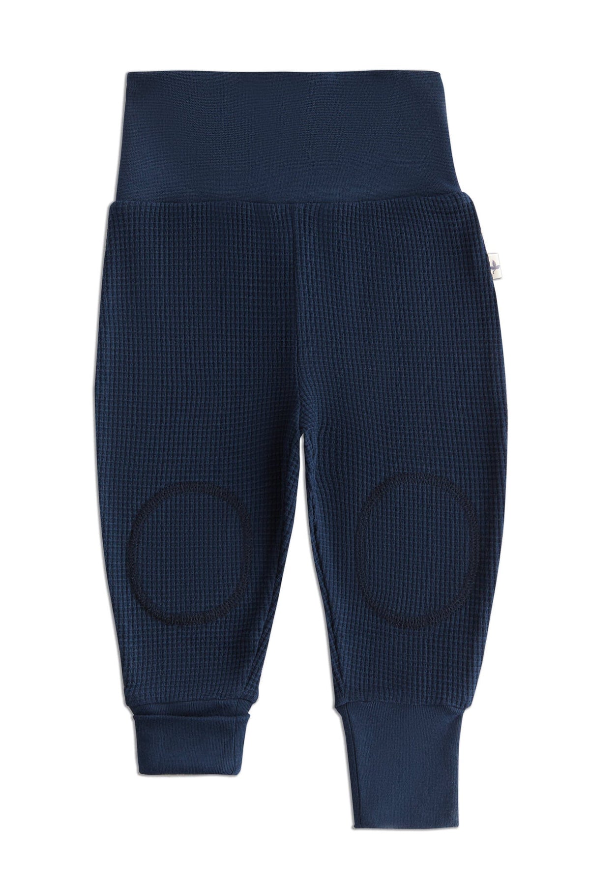 Waffle Knit Baby Trousers, Indigo — Leela Cotton