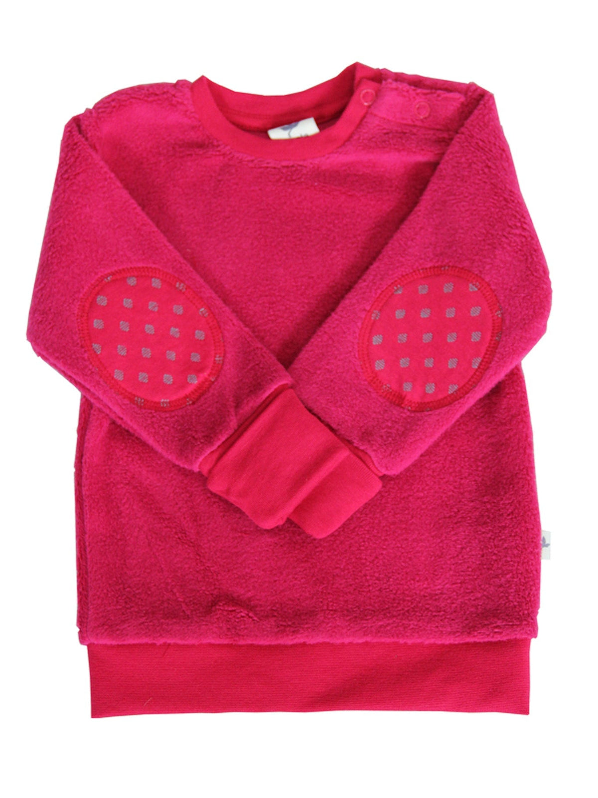 Baby Cosy Fleece Sweatshirt, Persian Red — Leela Cotton