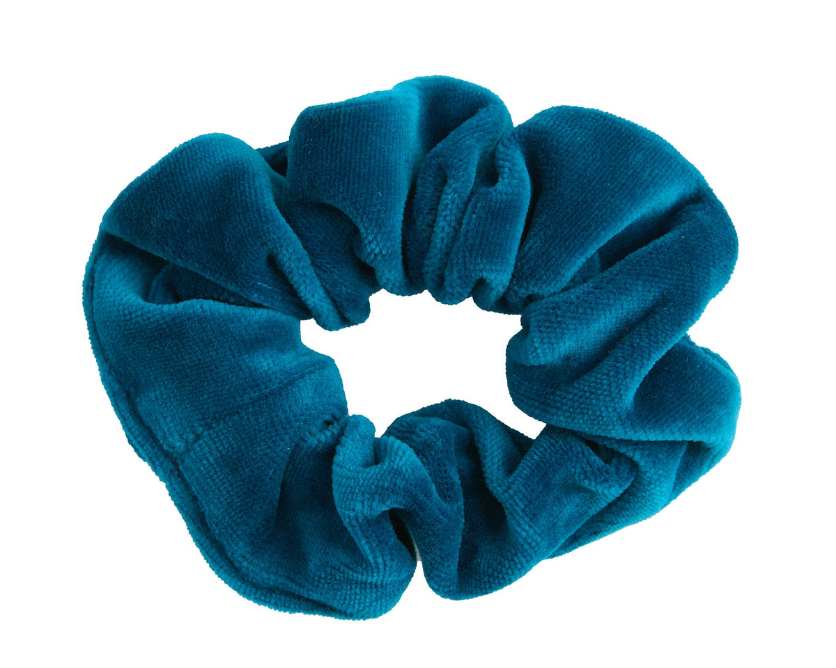 Velour Scrunchies, Danube Blue — Leela Cotton