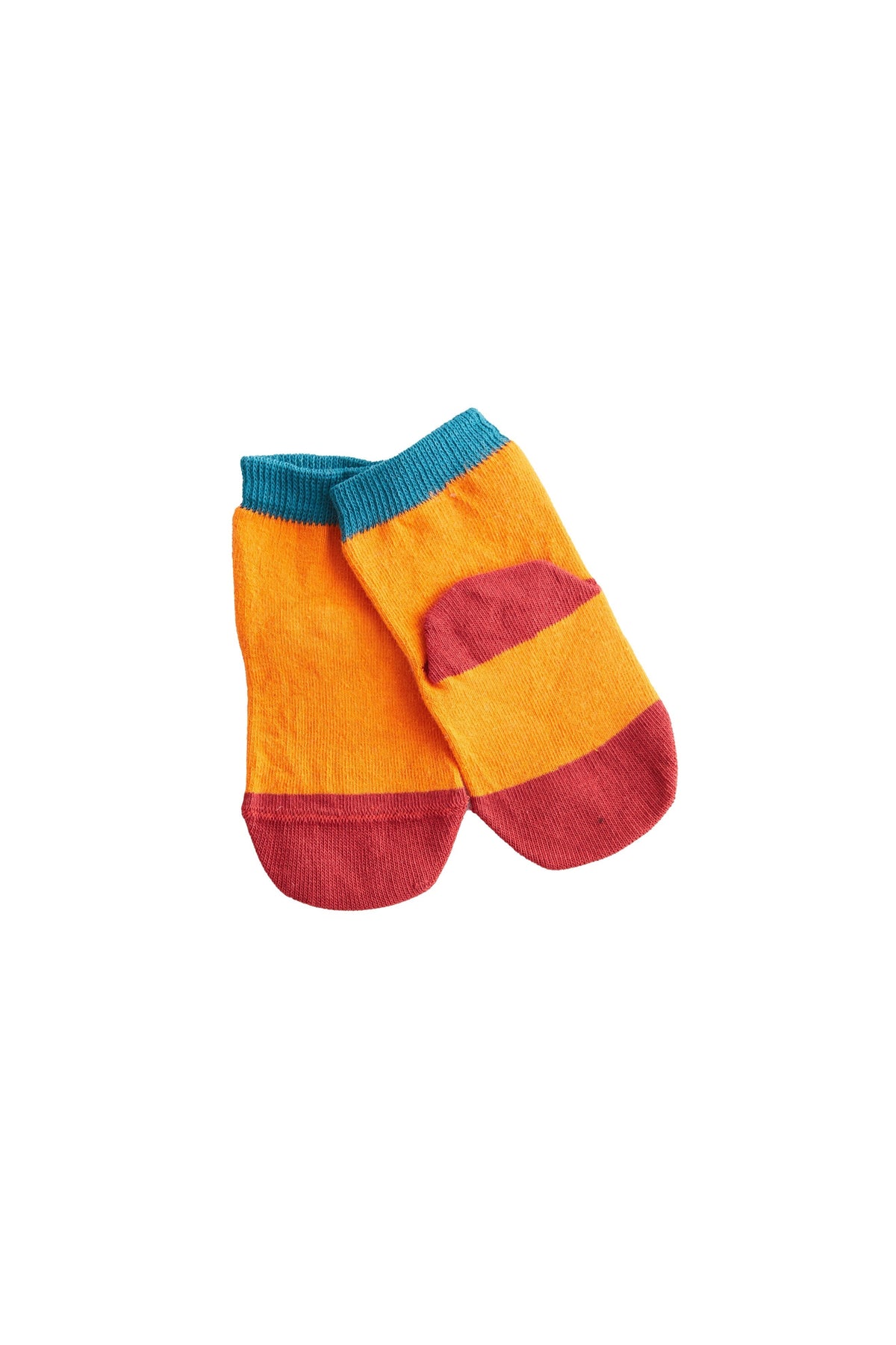 Baby Socks, Orange (6-Pack) — Leela Cotton, view 2