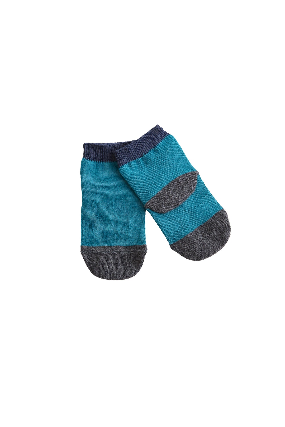 Baby Socks, Petrol (6-Pack) — Leela Cotton, view 2