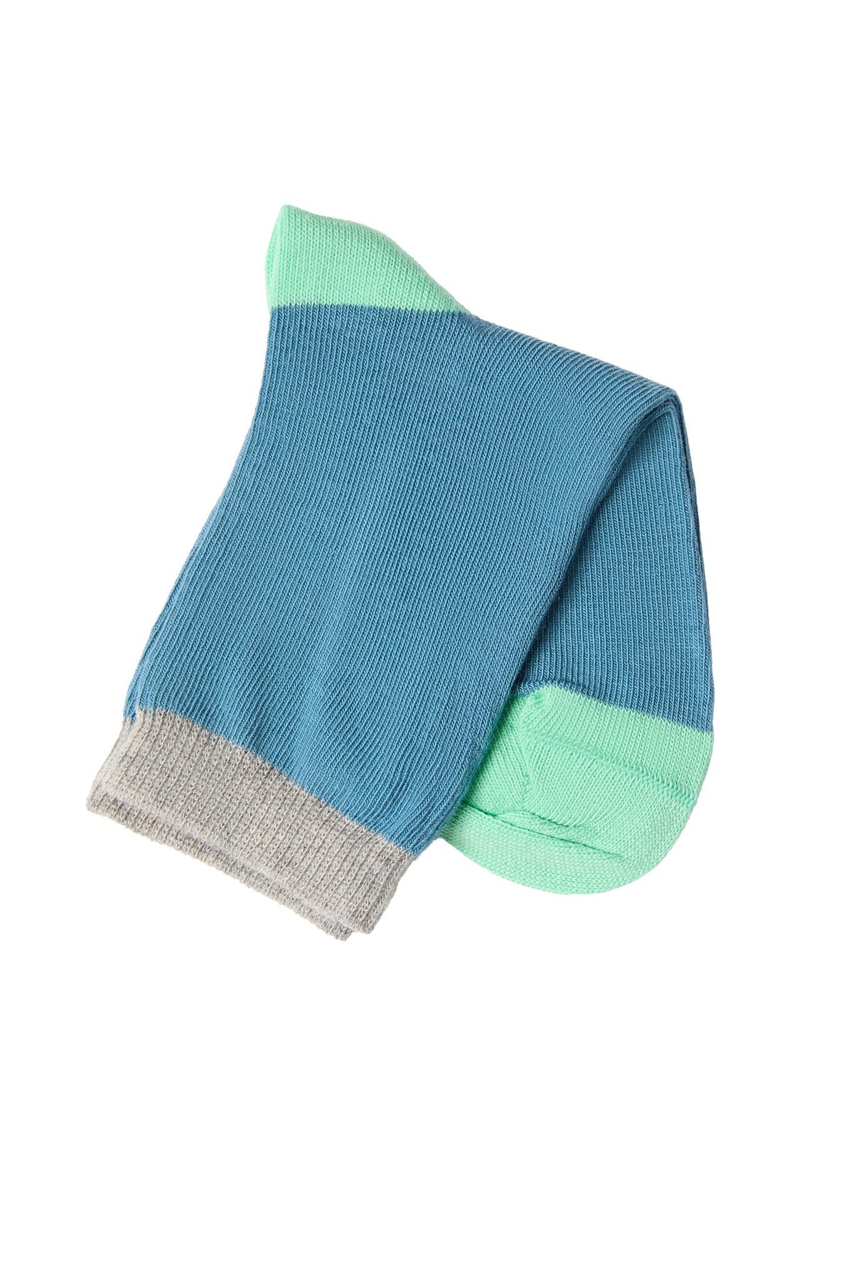 Kids' Socks, Dove Blue/ Kiwi