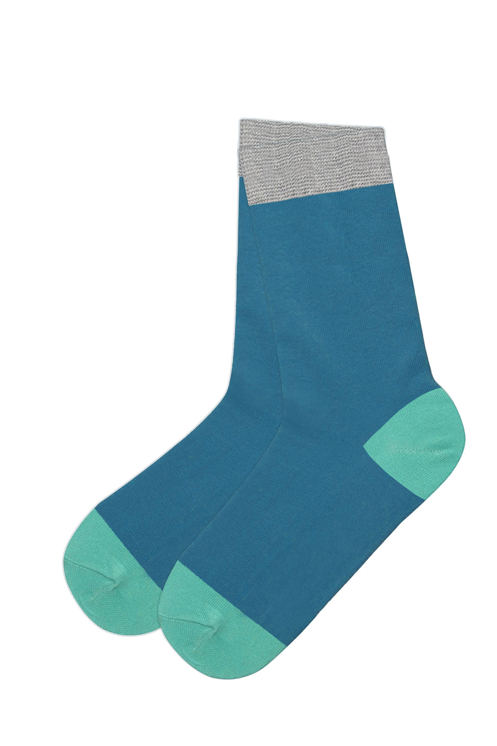 Kids' Socks, Dove Blue/ Kiwi