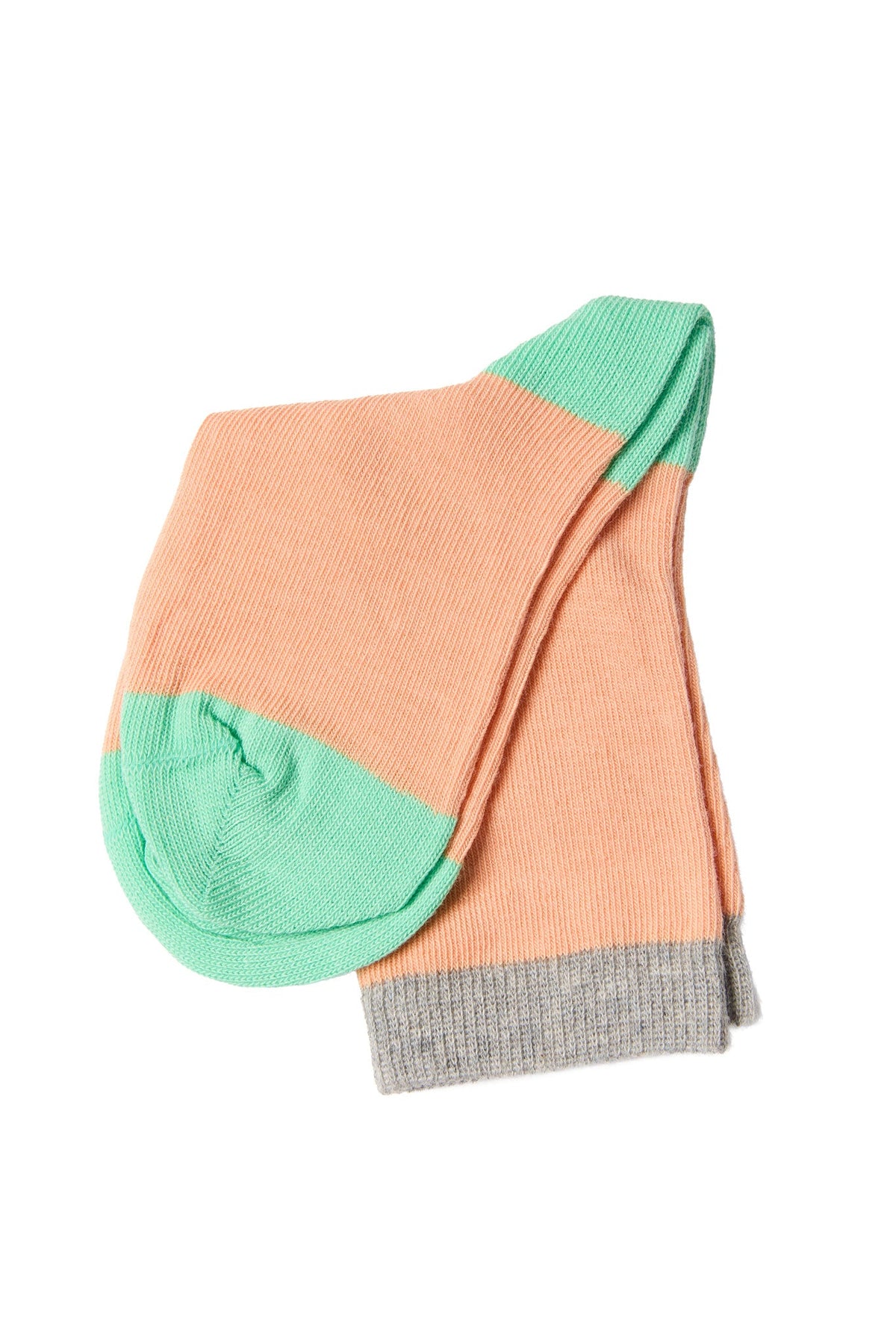 Kids' Socks, Apricot/ Kiwi