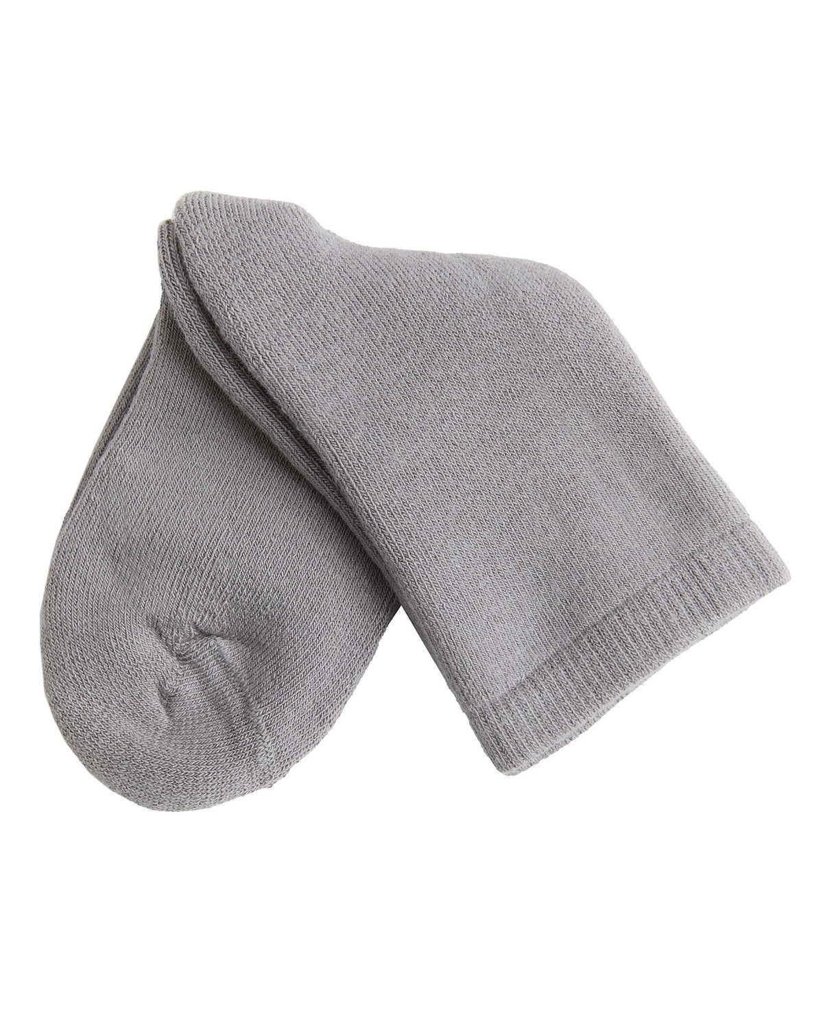 Kids' Towelling Socks, Light Grey (6-Pack) — Leela Cotton