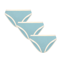 Women's Brief with Lace, Grey Blue 3-Pack
