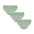 Women's Brief with Lace, Iceberg Green 3-Pack