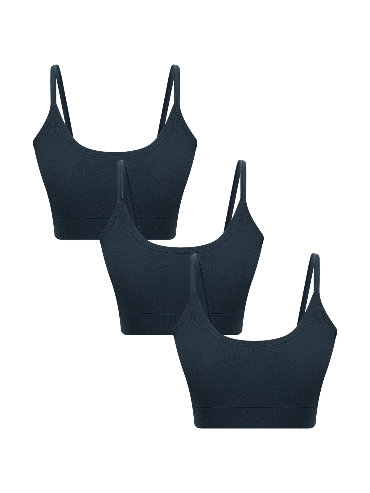 Women's Bustier, Navy 3-Pack