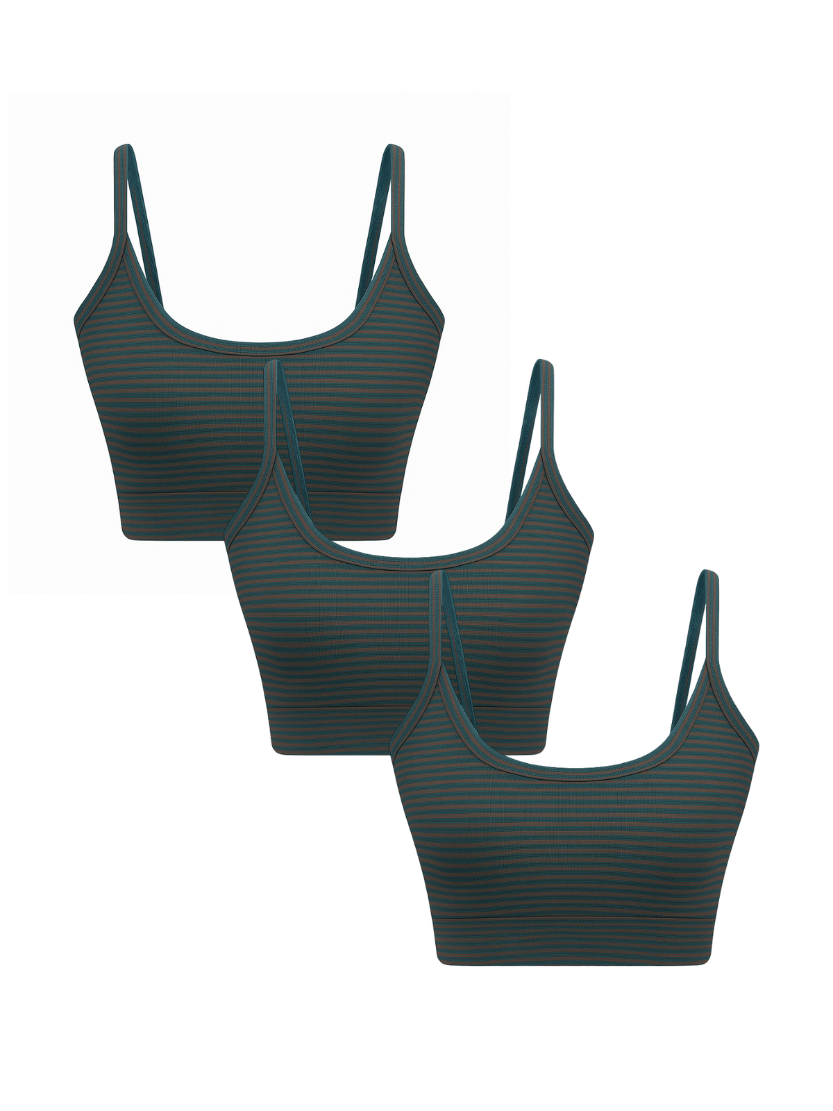 Women's Bustier, Fir/ Tabasco 3-Pack