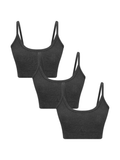 Women's Bustier, Anthracite - Melange 3-Pack