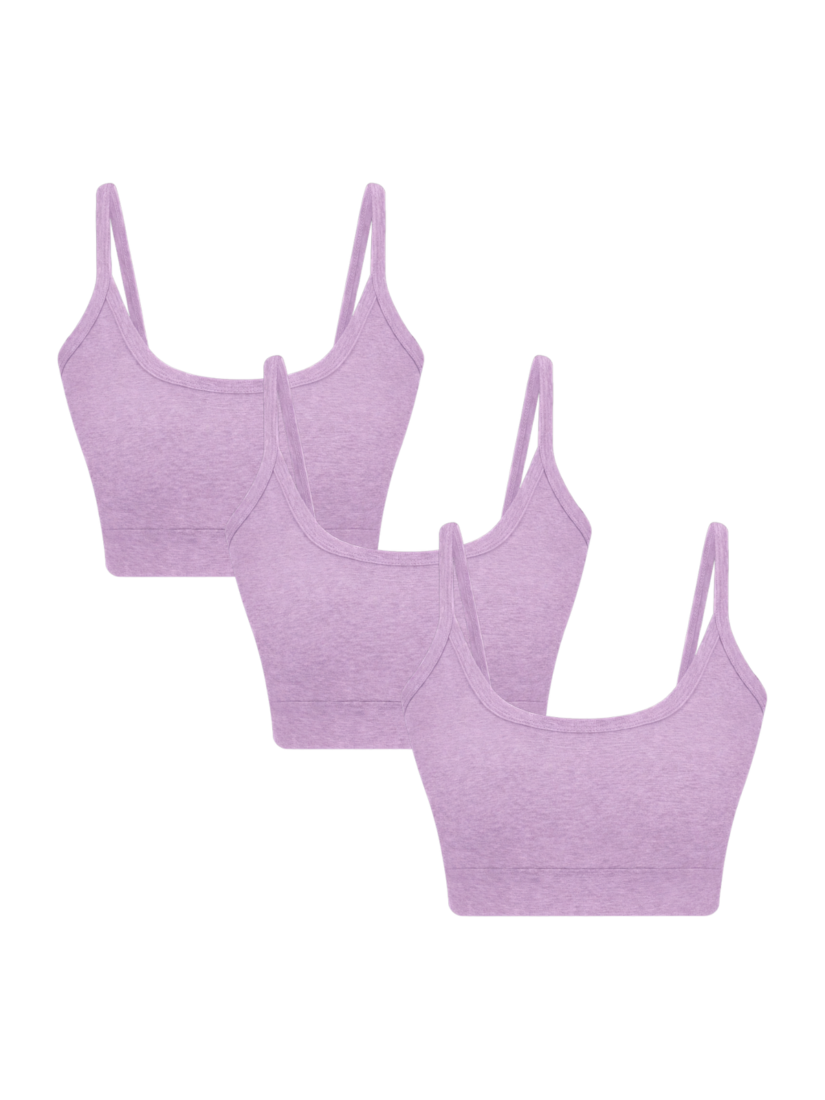 Women's Bustier, Lilac 3-Pack — Albero Natur