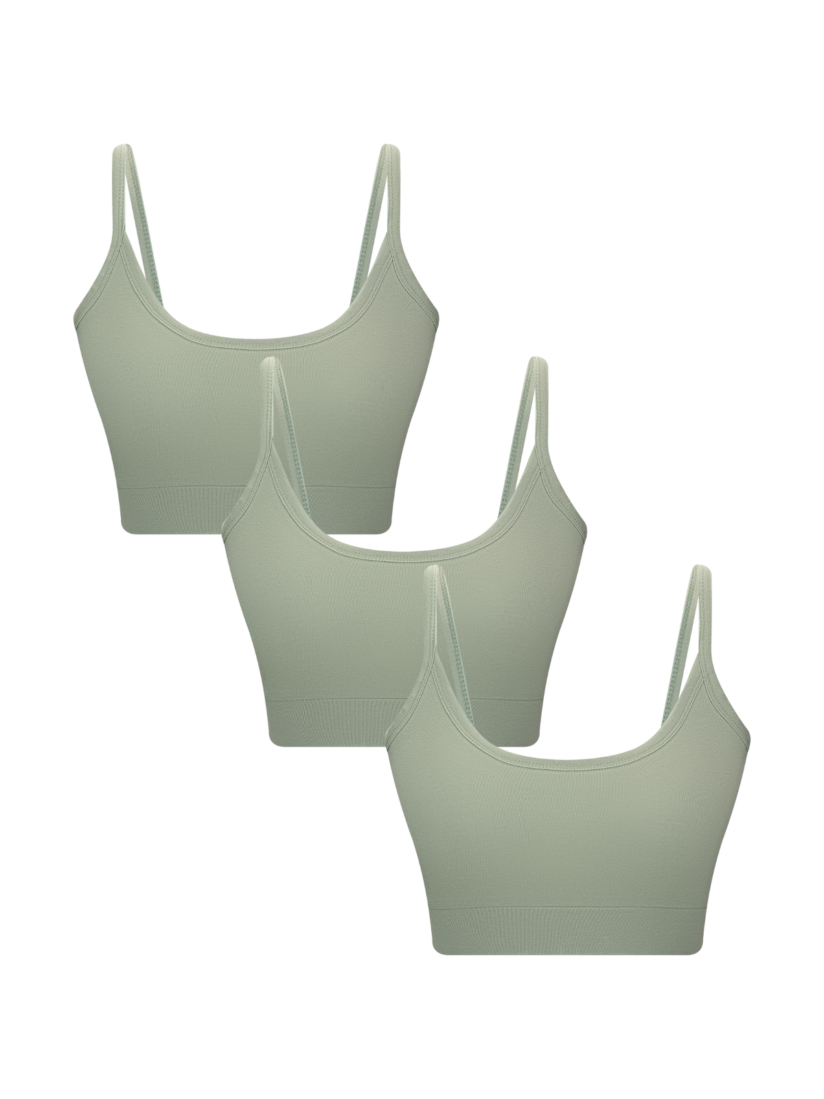 Women's Bustier, Iceberg Green 3-Pack