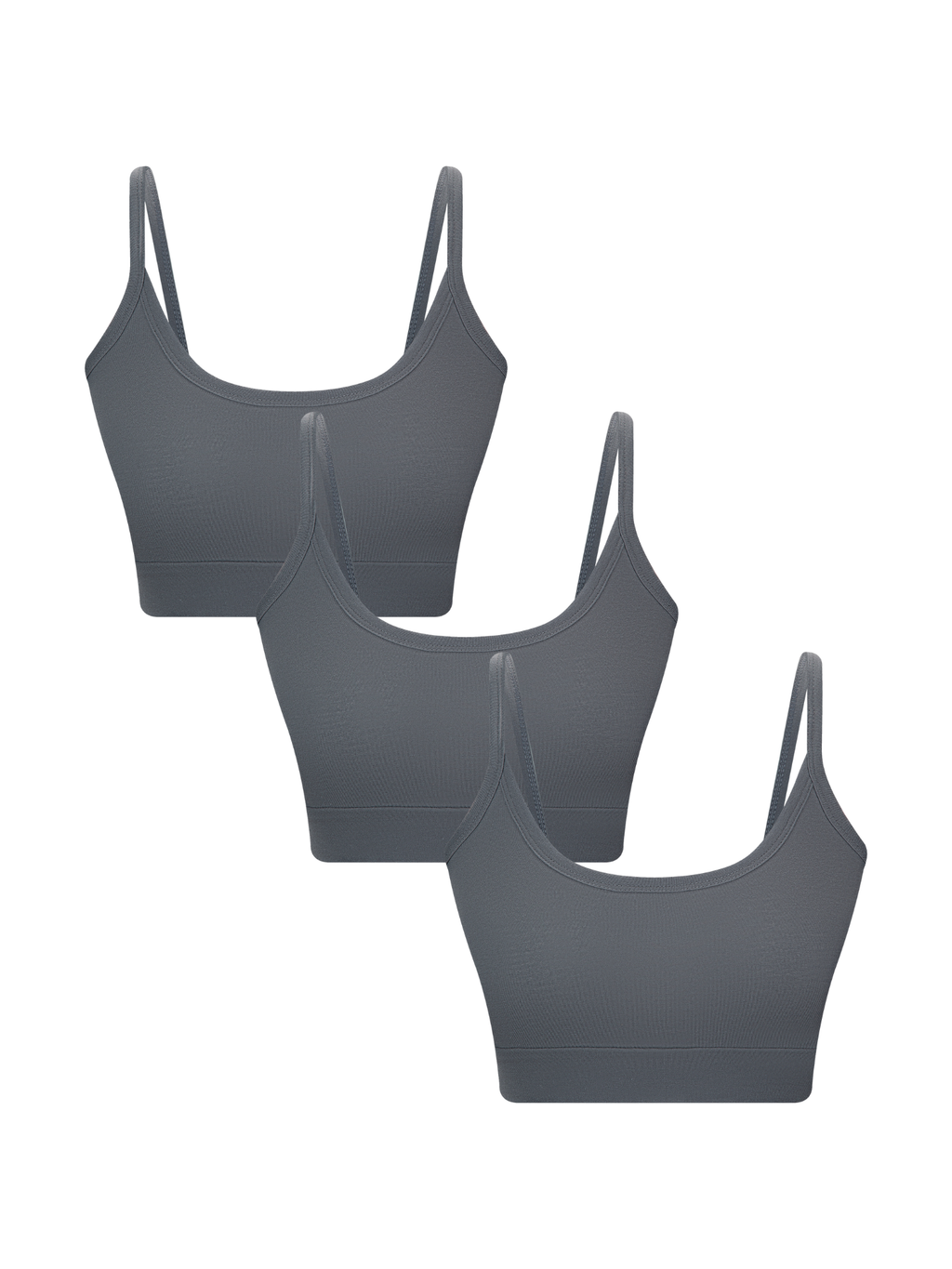 Women's Bustier, Dark Slate 3-Pack