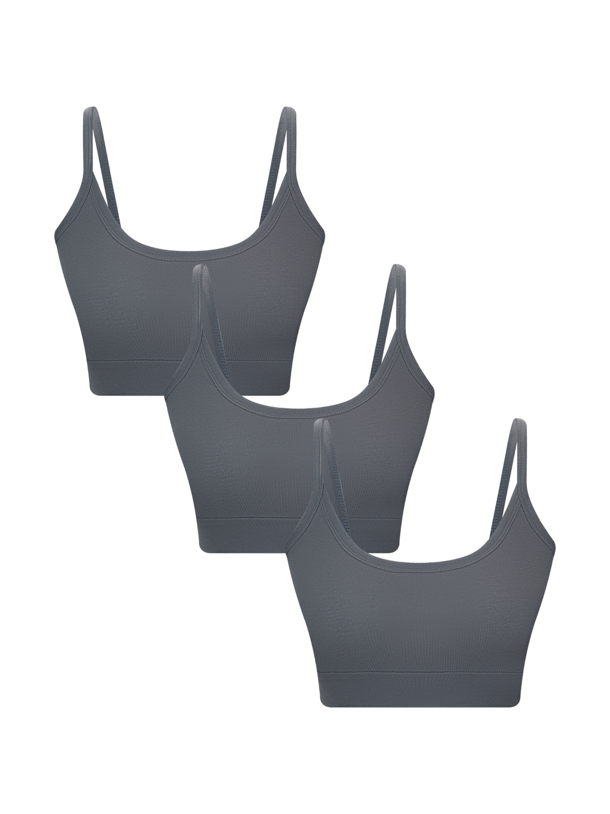 Women's Bustier, Dark Slate 3-Pack