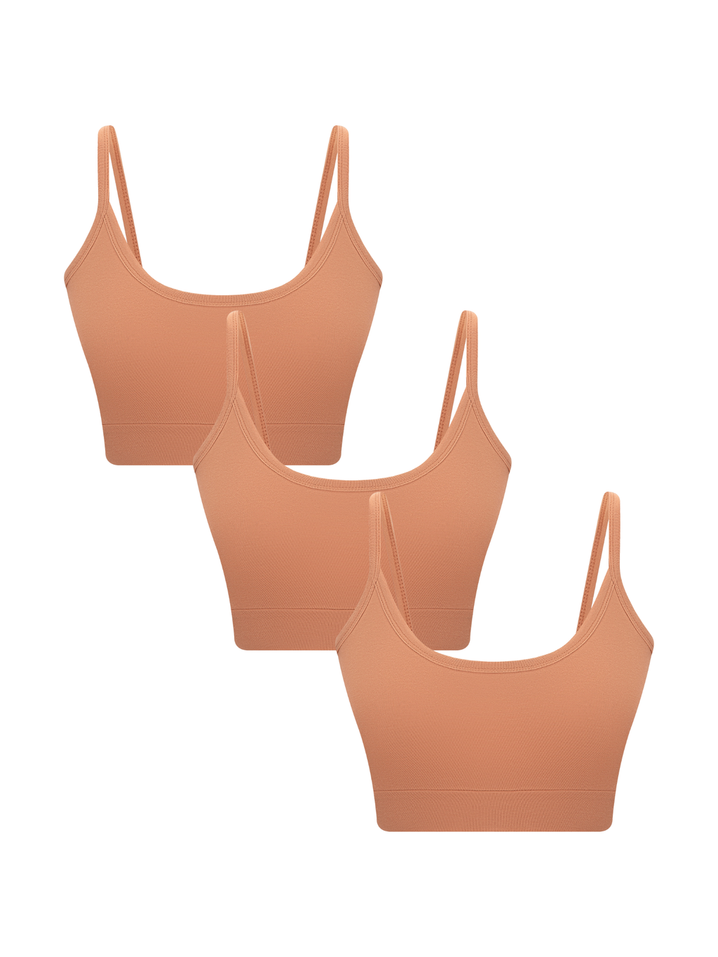 Women's Bustier, Café Crema 3-Pack