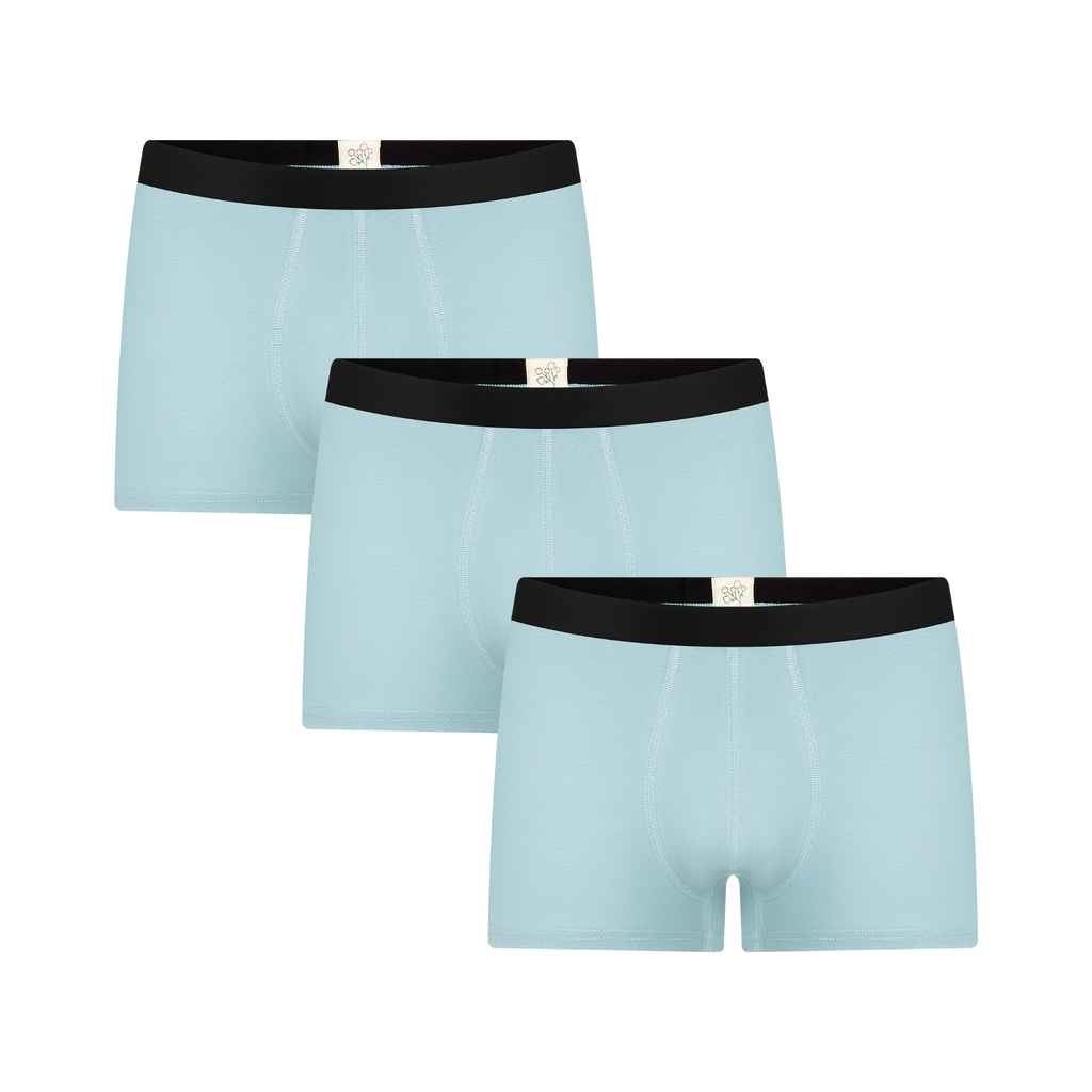 Men's Trunks, Grey Blue 3-Pack