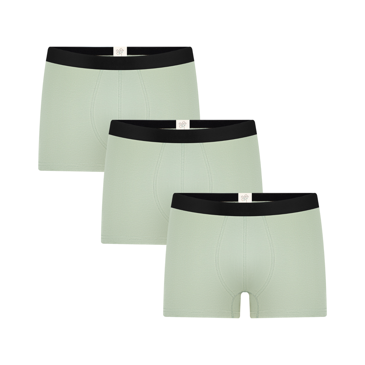 Men's Trunks, Iceberg Green 3 err Pack