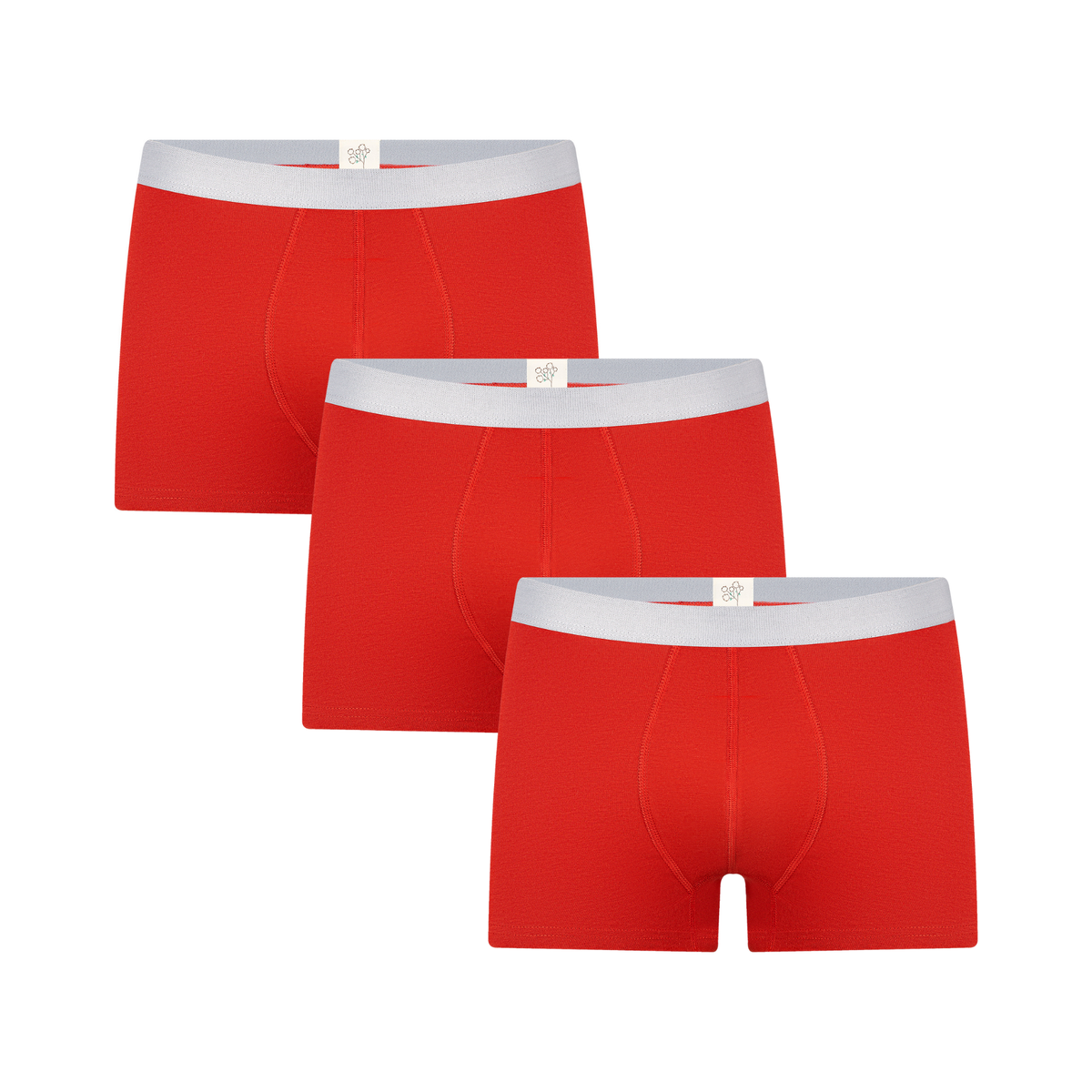 Men's Trunks, Red Ochre 3-Pack — Albero Natur