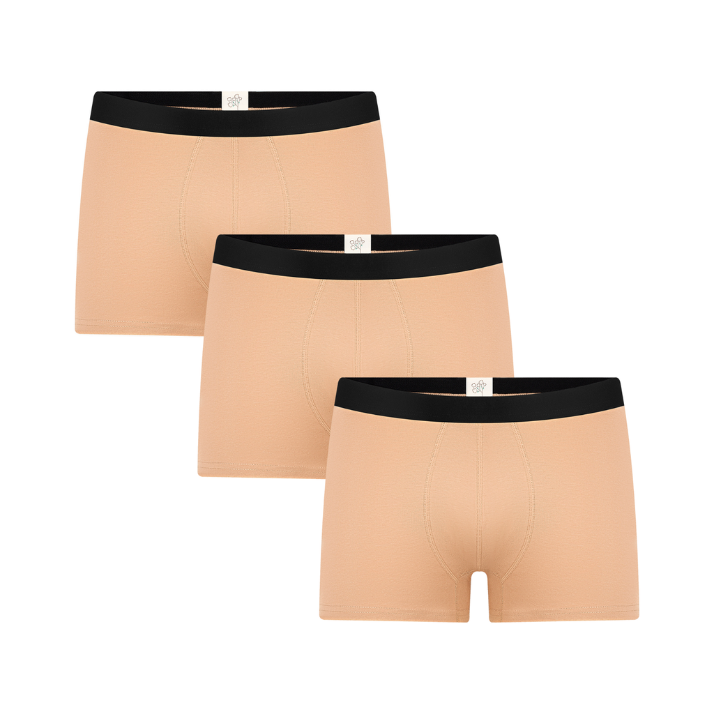 Men's Trunks, Taupe 3-Pack