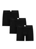 Men's Long Trunks, Black (3-Pack)