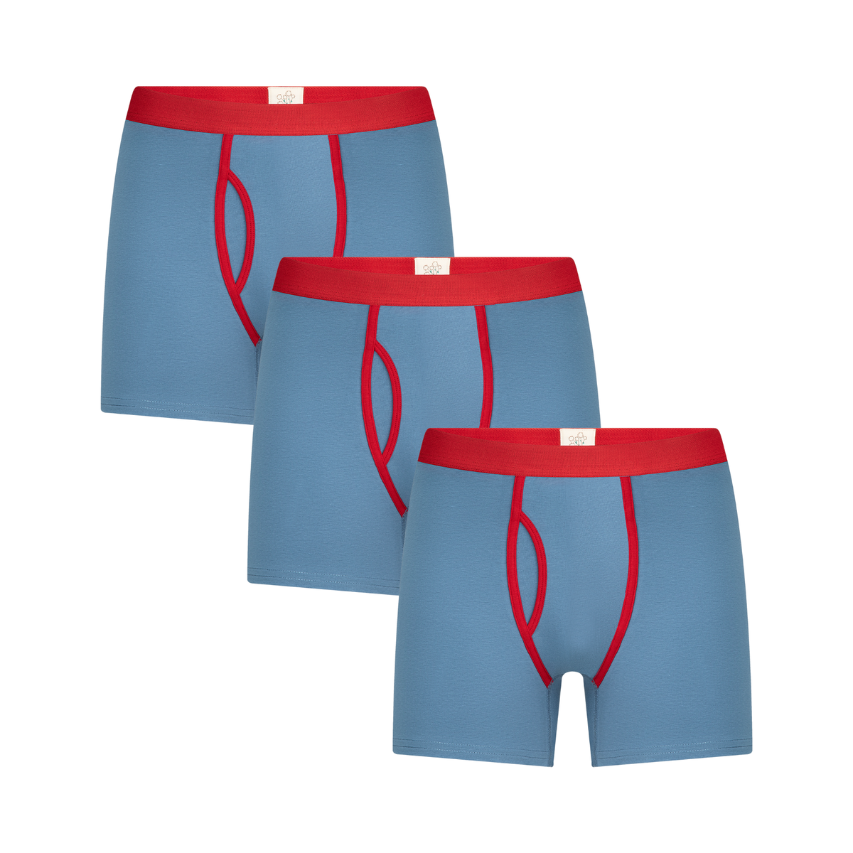 Men's Boxer Shorts, Denim Blue 3-Pack