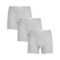 Men's Boxer Shorts, Grey - Melange 3-Pack