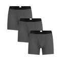 Men's Boxer Shorts, Anthracite - Melange 3-Pack