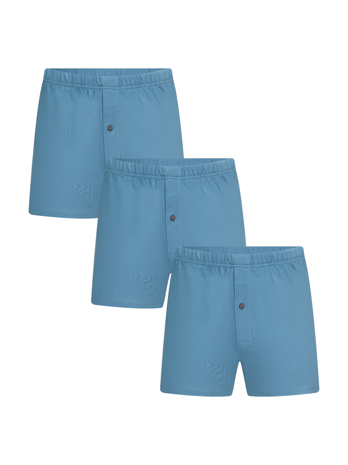 Men's Boxer Shorts, Denim Blue 3-Pack