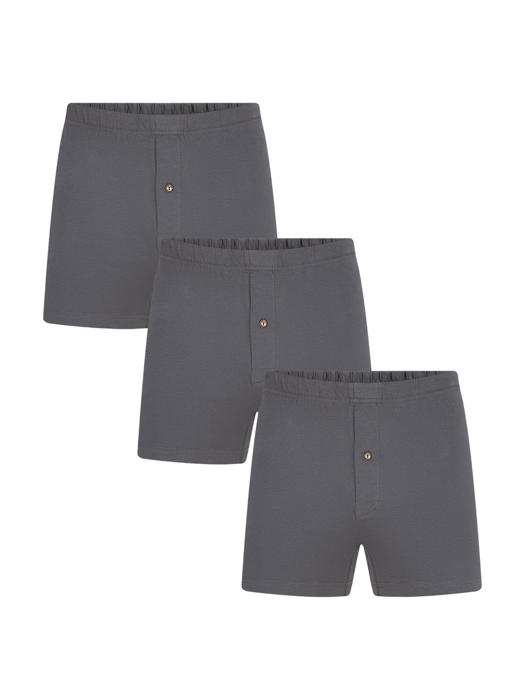 Men's Boxer Shorts, Anthracite 3-Pack