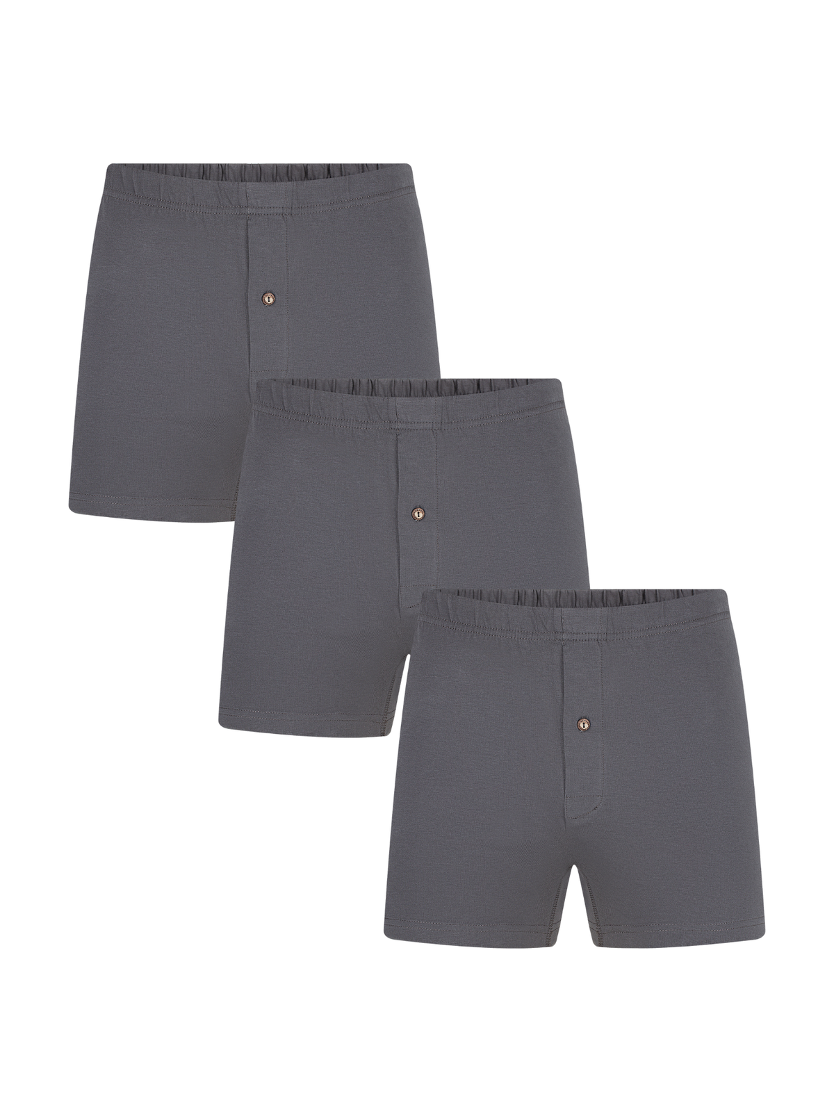 Men's Boxer Shorts, Anthracite 3-Pack