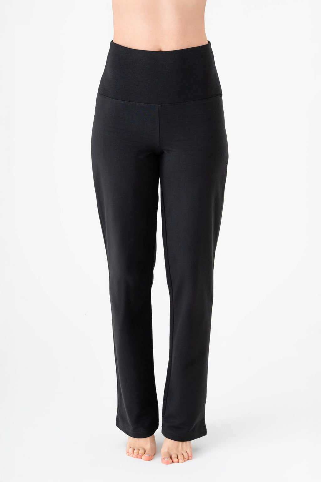 Women's Yoga Trousers Straight Leg, Black