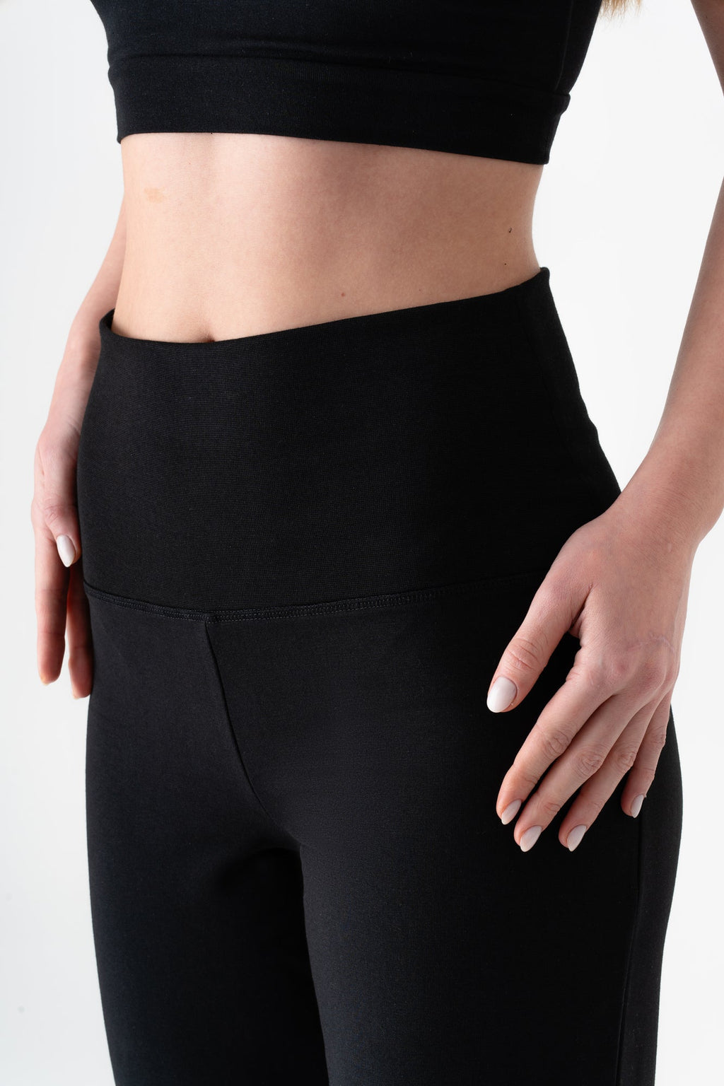 Women's Yoga Trousers Straight Leg, Black
