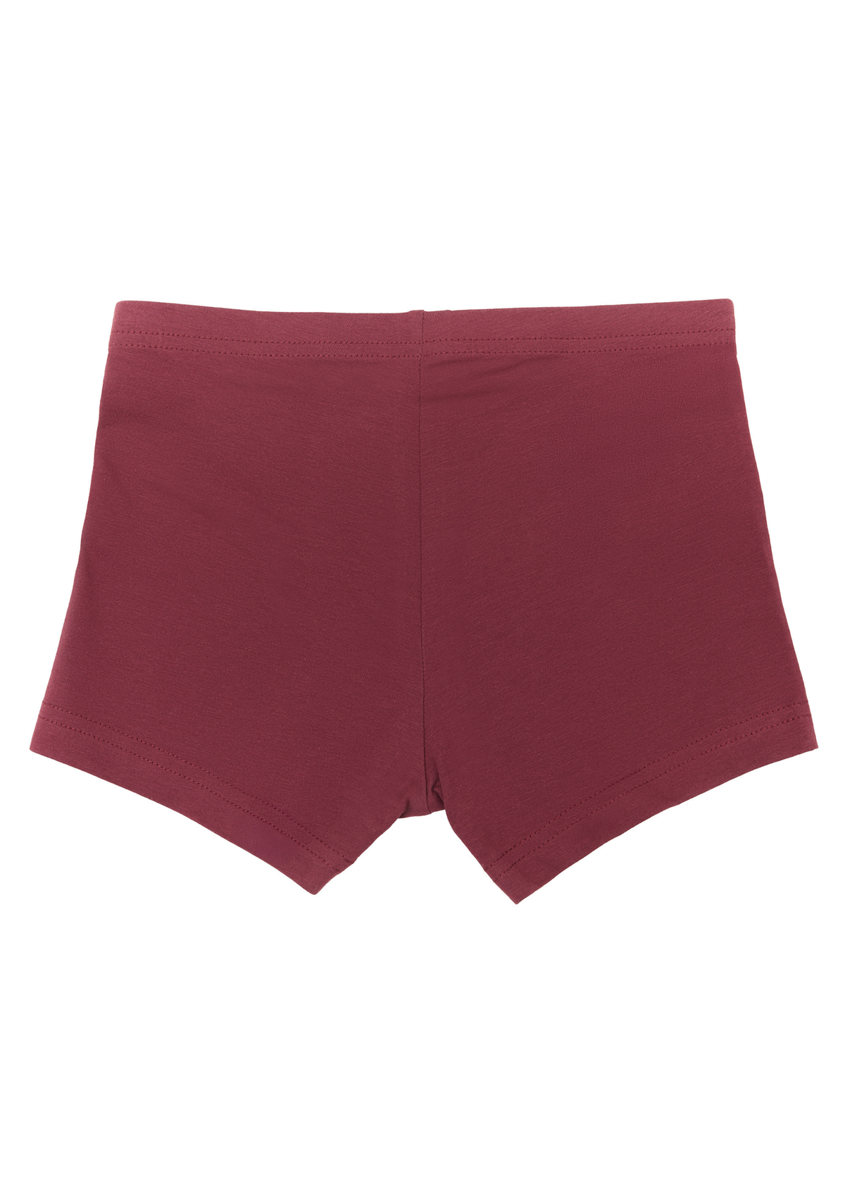 Boys' Retro Shorts, Bordeaux — Albero Natur, view 2