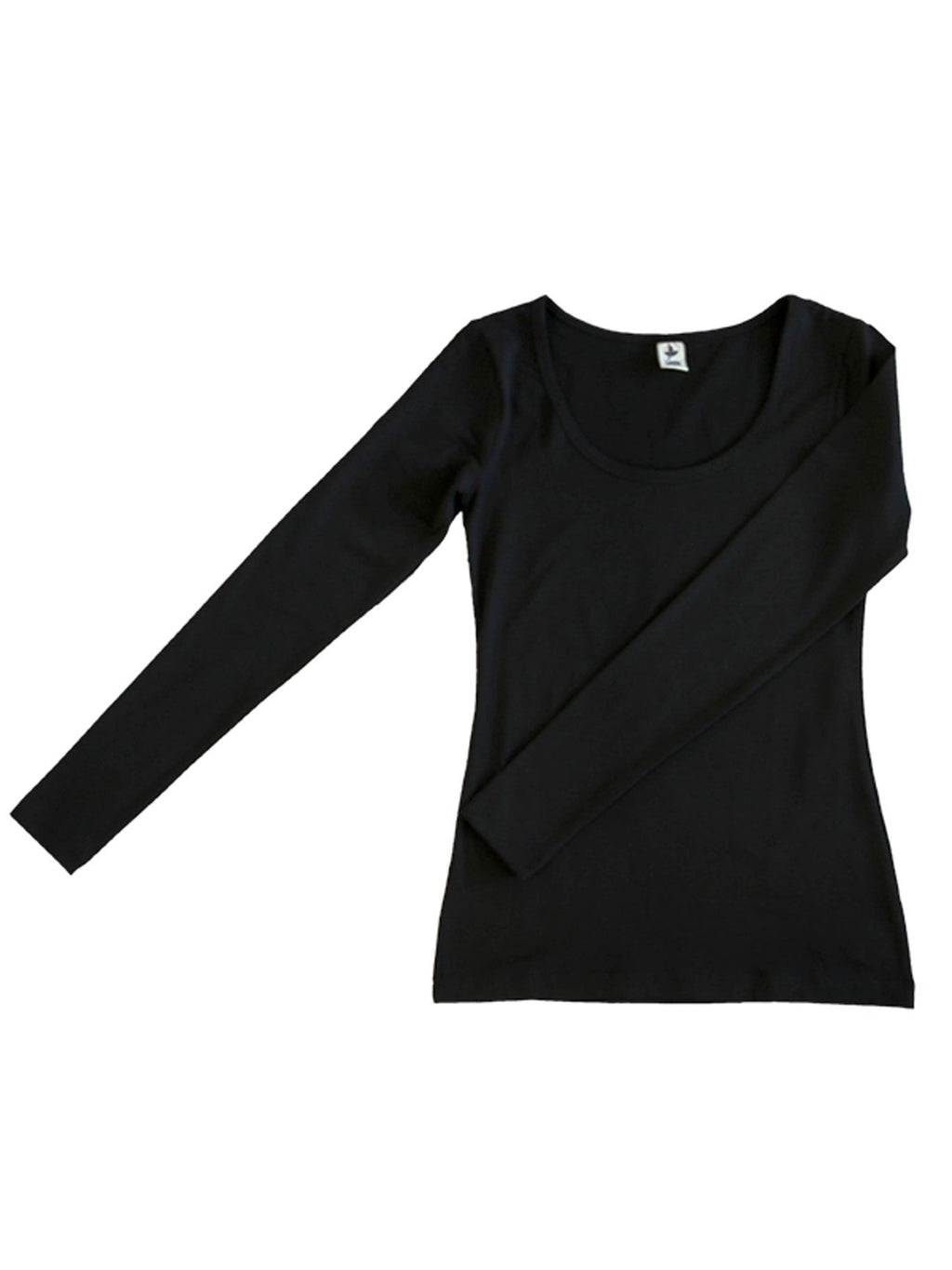 Women's Long Sleeve Top Stretch, Black