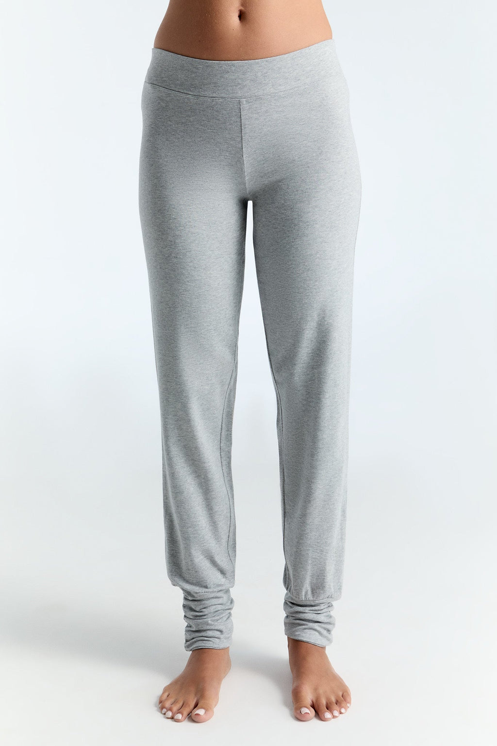 Women's Yoga Trousers Stretch, Light Grey
