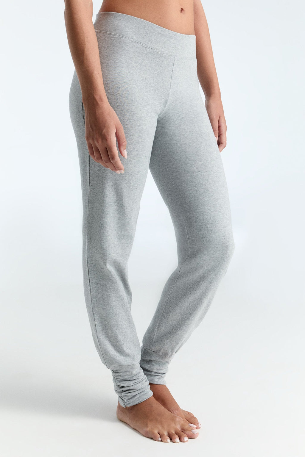 Women's Yoga Trousers Stretch, Light Grey