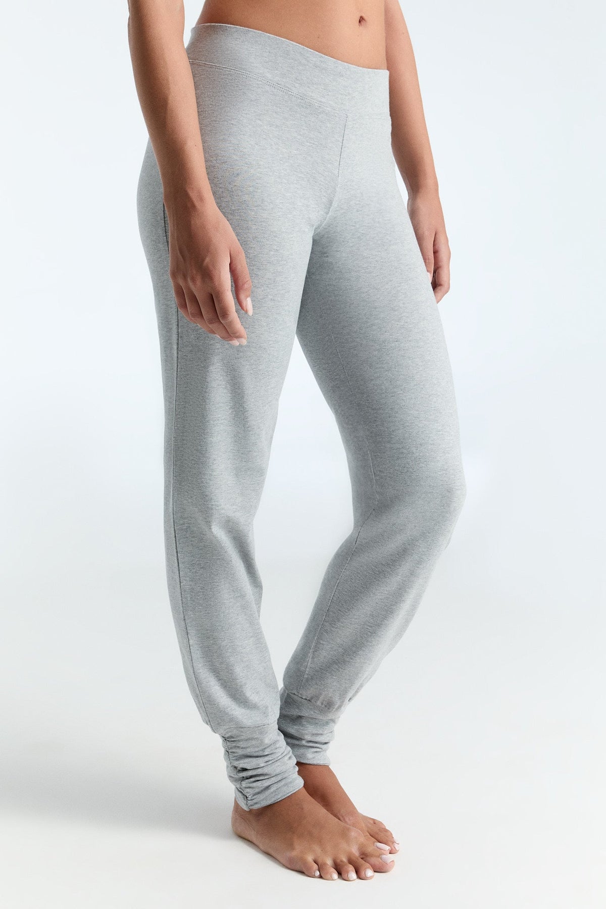 Women's Yoga Trousers Stretch, Light Grey
