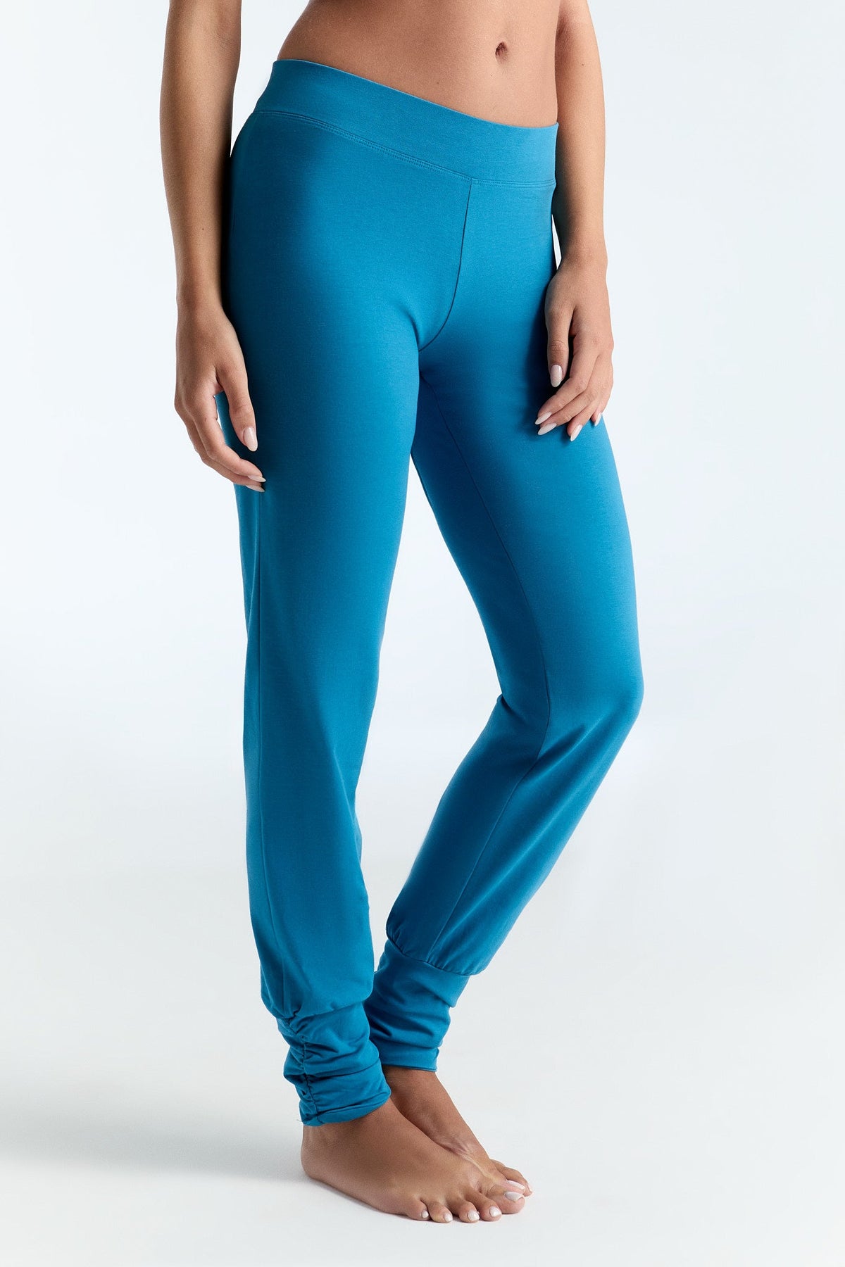 Women's Yoga Trousers Stretch, Petrol