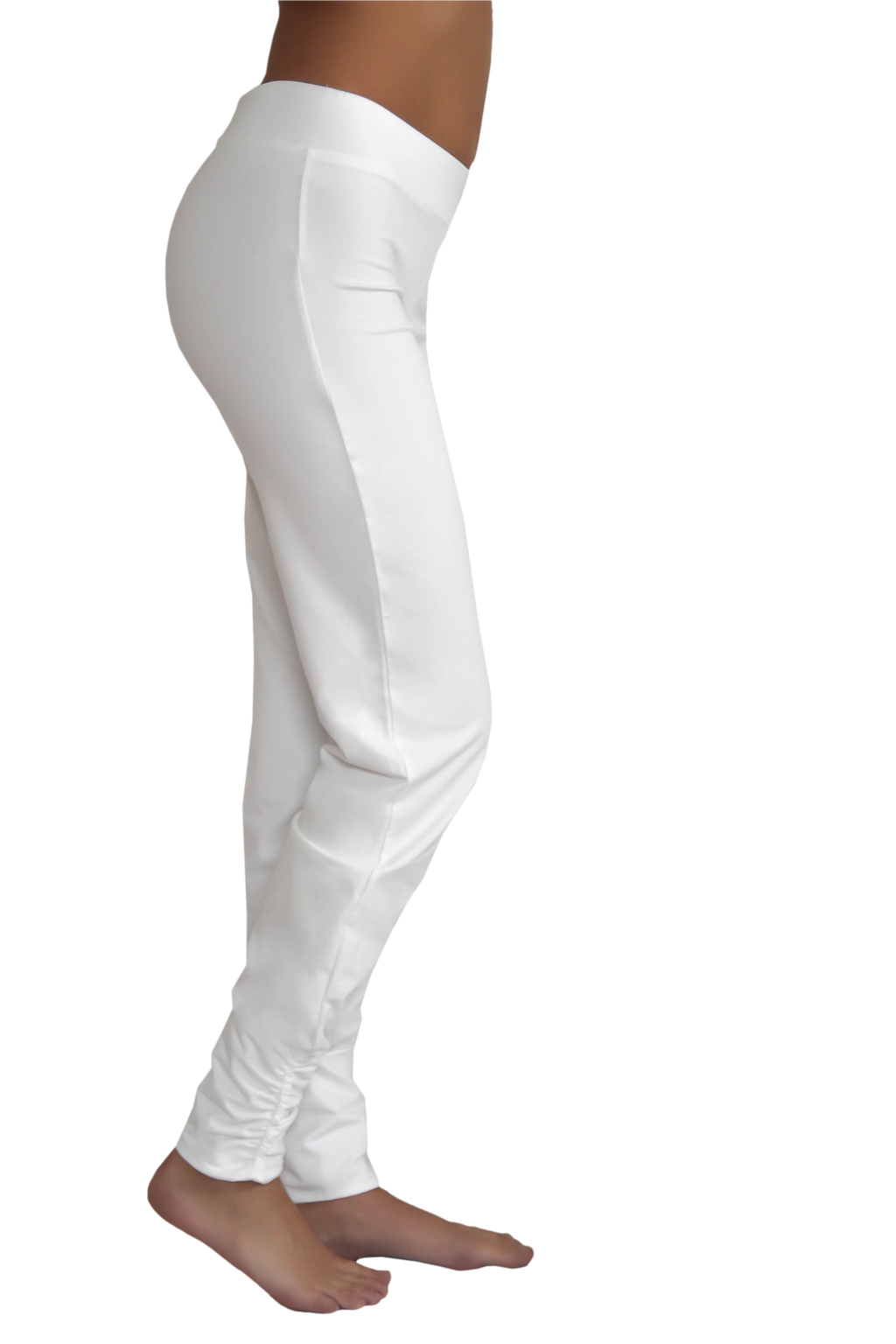 Women's Yoga Trousers Stretch, Natural White