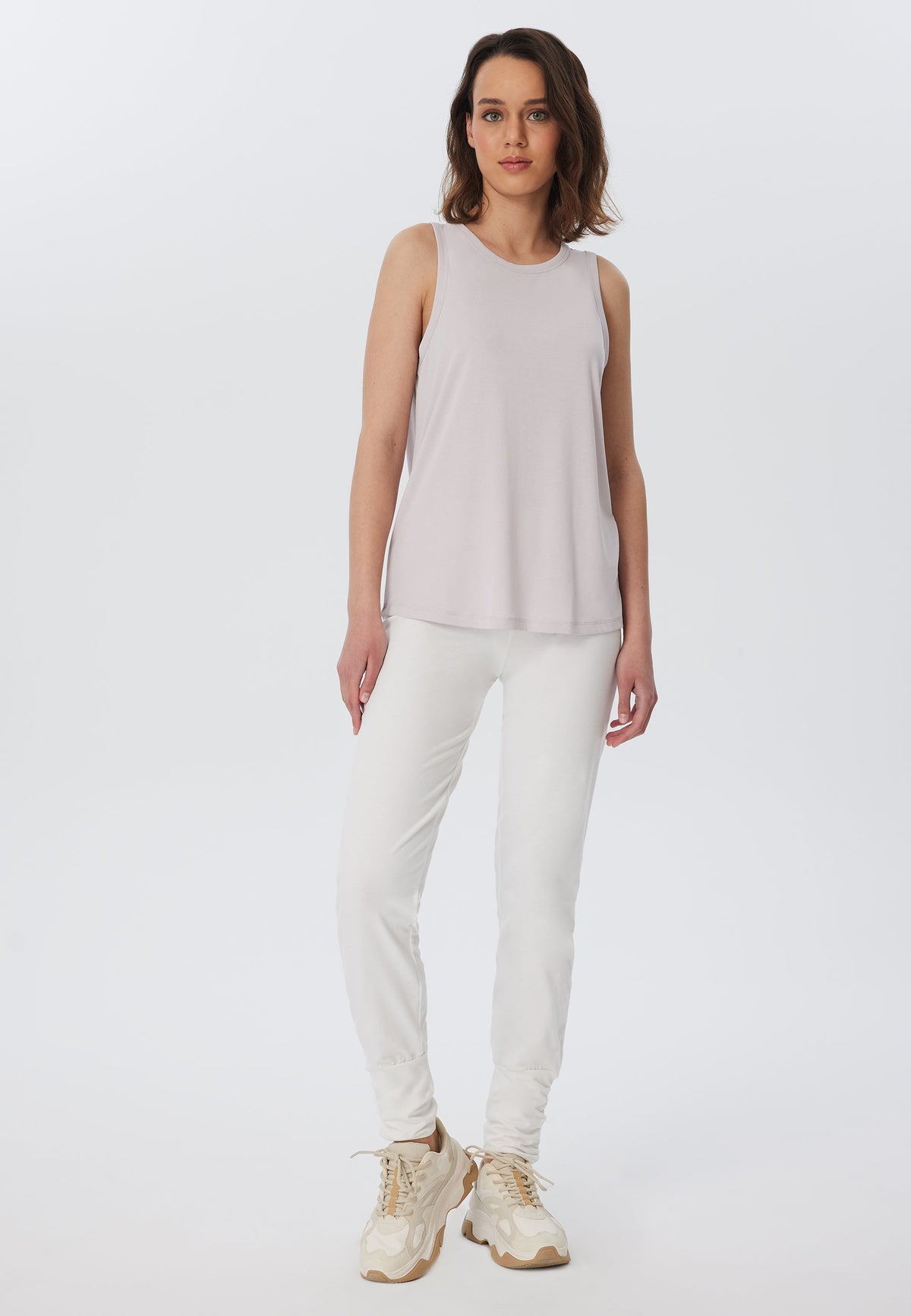 Women's Yoga Trousers Stretch, Natural White