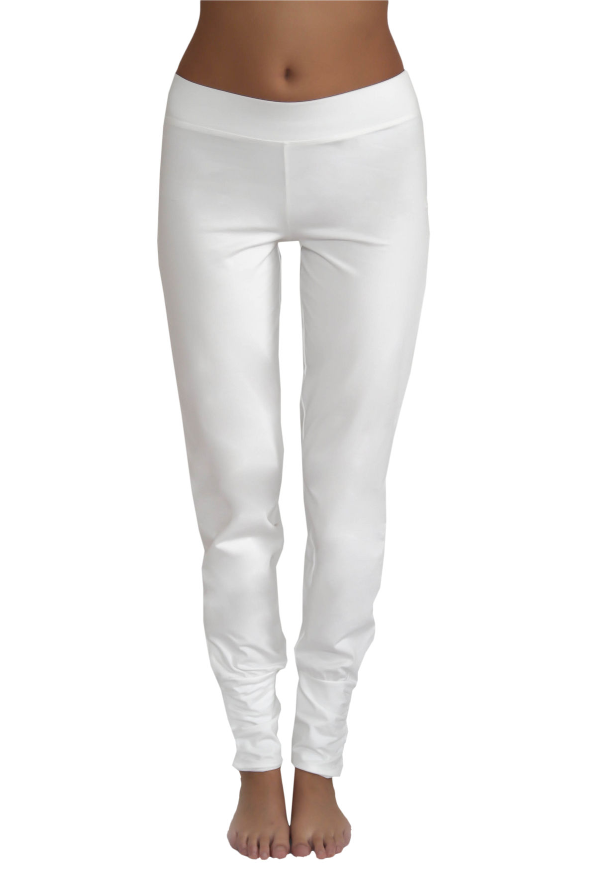 Women's Yoga Trousers Stretch, Natural White