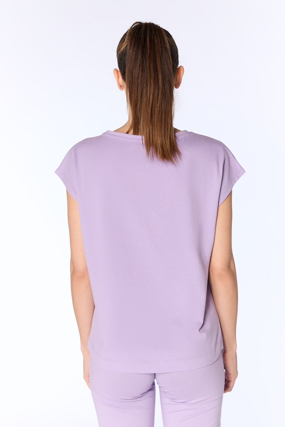 Women's Oversize Shirt, Viola — Leela Cotton, view 3