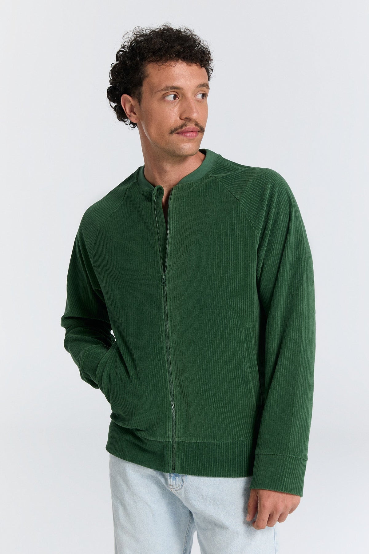Unisex Baseball Jacket, Pine Needle — Leela Cotton