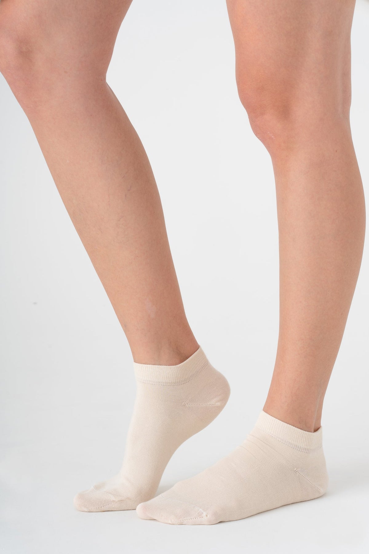 Unisex Trainer Socks, Natural (6-Pack) — Albero Natur, view 5