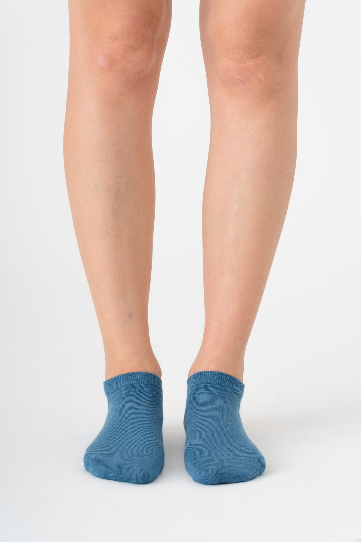 Unisex Trainer Socks, Denim Blue (6-Pack)