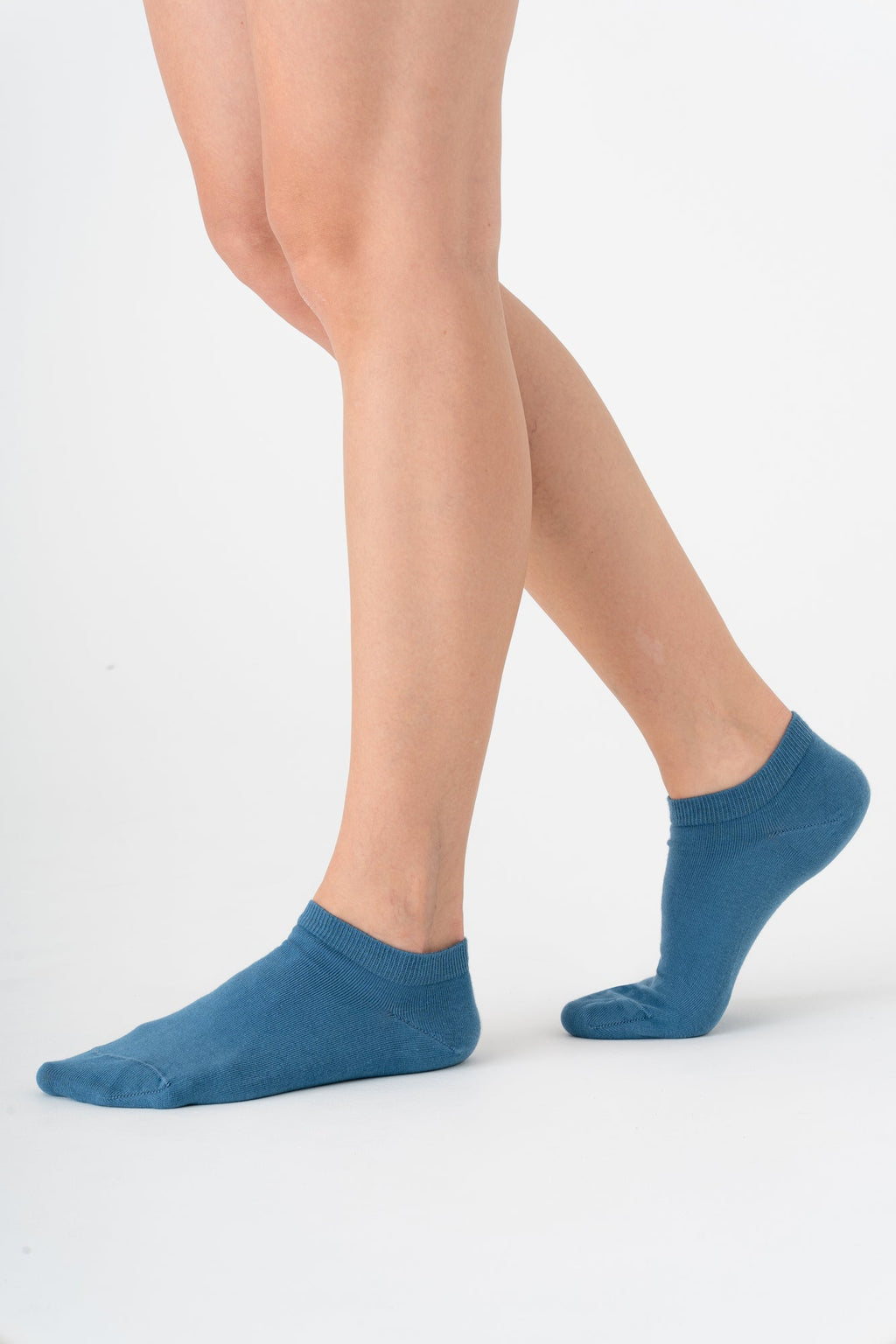 Unisex Trainer Socks, Denim Blue (6-Pack)
