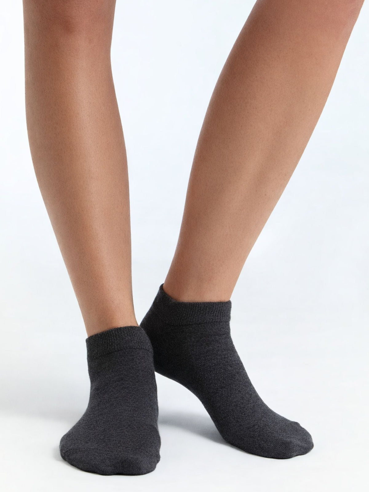 Unisex Trainer Socks, Anthracite (6-Pack)