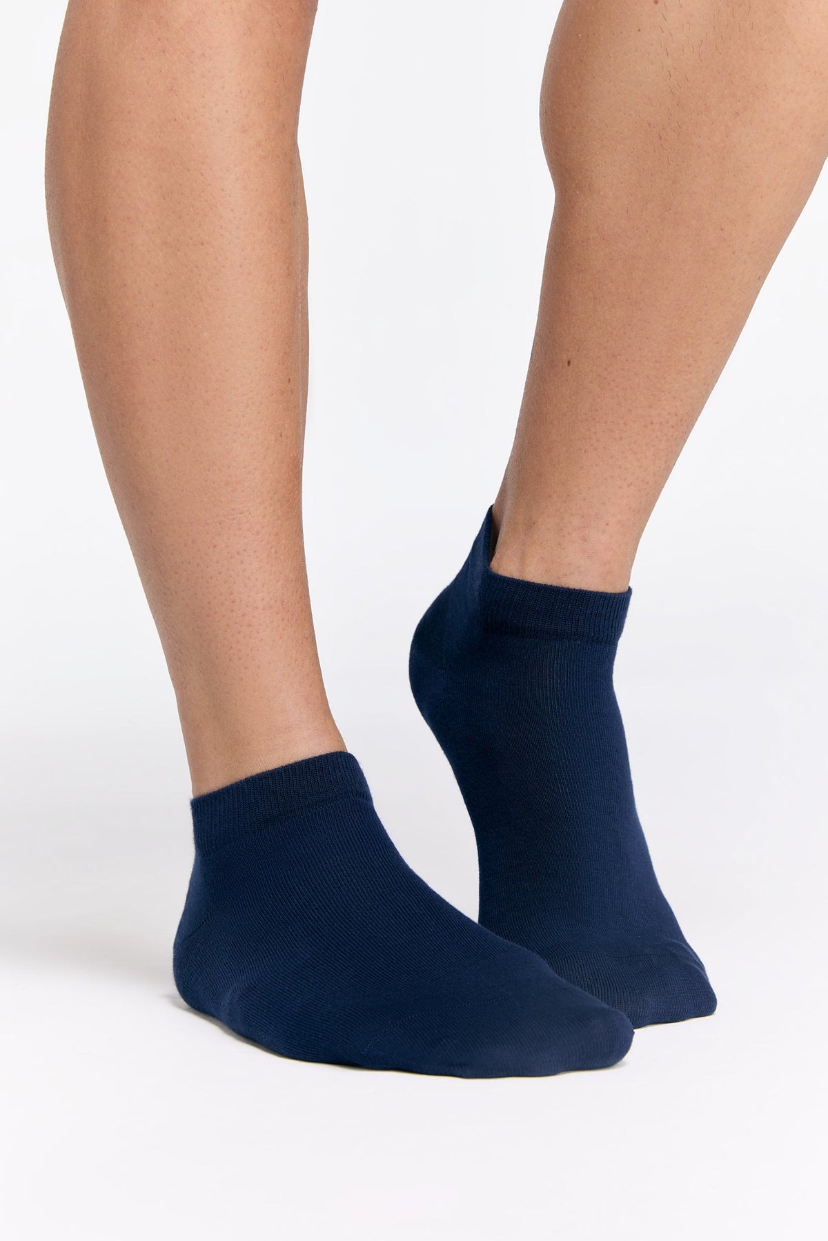 Trainer Socks, Indigo (6-Pack) — Albero Natur, view 2