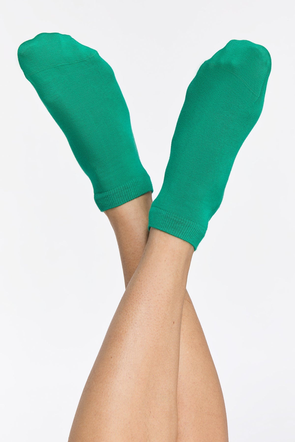 Trainer Socks, Green (6-Pack) — Albero Natur, view 3